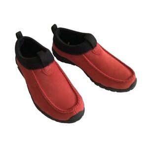 TEVA Red Suede Leather Hiking Slip On Shoe Size 6